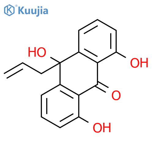 9(10H)-Anthracenone, 1,8,10-trihydroxy-10-(2-propenyl)- structure
