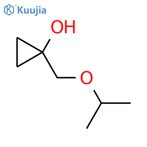 1-(propan-2-yloxy)methylcyclopropan-1-ol structure