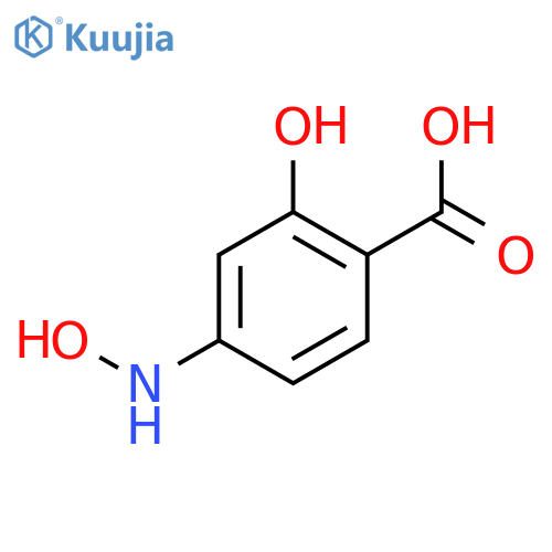 2-Hydroxy-4-(hydroxyamino)benzoic acid structure