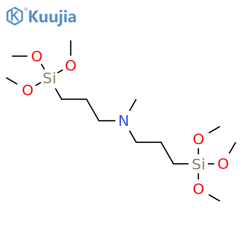 1-Propanamine,N-methyl-3-(trimethoxysilyl)-N-[3-(trimethoxysilyl)propyl]- structure