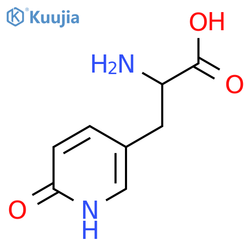 2-Amino-3-(6-hydroxypyridin-3-yl)propanoic acid structure