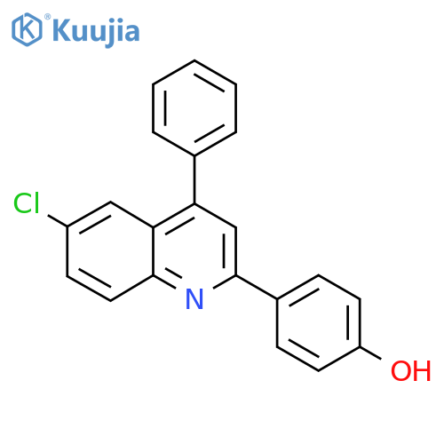 4-(6-Chloro-4-phenylquinolin-2-yl)phenol structure