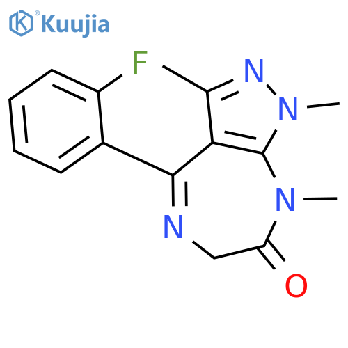 Pyrazolo[3,4-e][1,4]diazepin-7(1H)-one,4-(2-fluorophenyl)-6,8-dihydro-1,3,8-trimethyl- structure