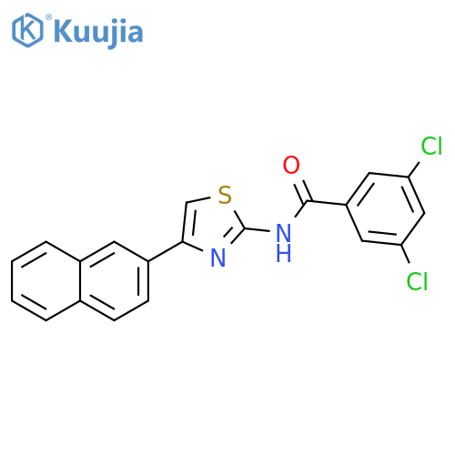 3,5-dichloro-N-4-(naphthalen-2-yl)-1,3-thiazol-2-ylbenzamide structure
