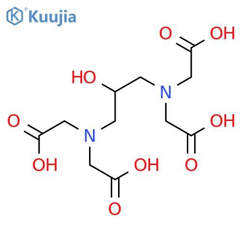 1,3-Diamino-2-hydroxypropane-N,N,N',N'-tetraacetic acid structure