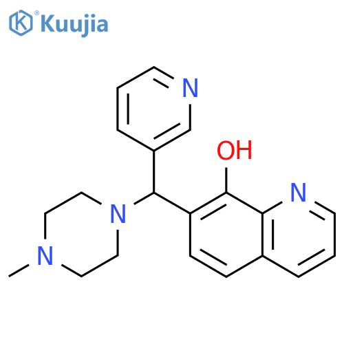 8-Quinolinol, 7-[(4-methyl-1-piperazinyl)-3-pyridinylmethyl]- structure