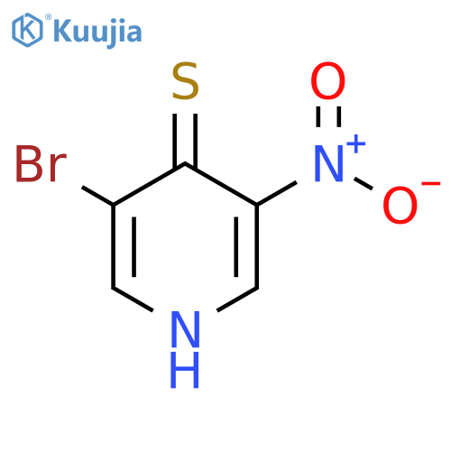 3-Bromo-4-mercapto-5-nitropyridine structure