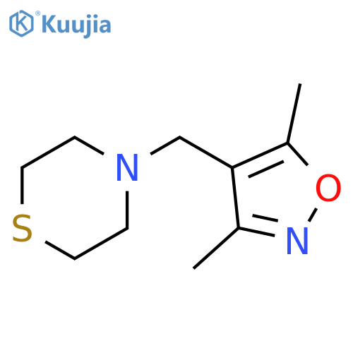 4-[(3,5-DIMETHYL-4-ISOXAZOLYL)METHYL]THIOMORPHOLINE structure