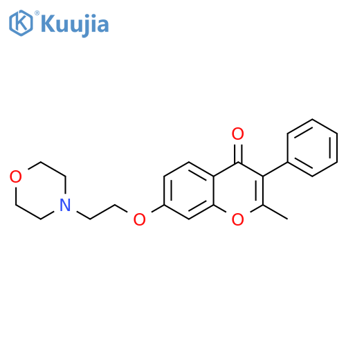 2-methyl-7-[2-(morpholin-4-yl)ethoxy]-3-phenyl-4H-chromen-4-one structure