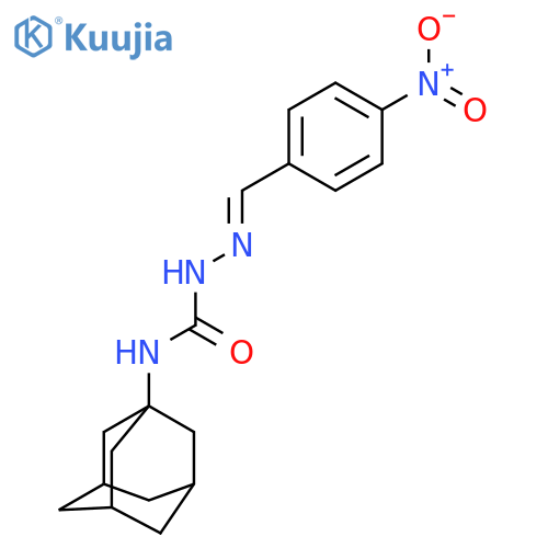 3-(adamantan-1-yl)-1-(E)-(4-nitrophenyl)methylideneaminourea structure