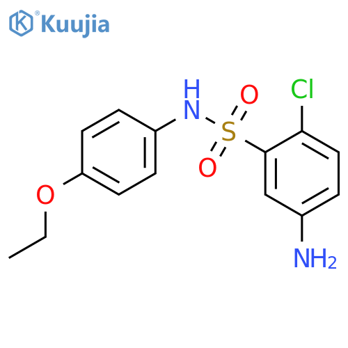 5-amino-2-chloro-N-(4-ethoxyphenyl)benzene-1-sulfonamide structure