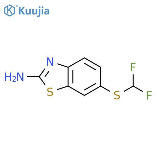 6-(Difluoromethyl)sulfanyl-1,3-benzothiazol-2-amine structure