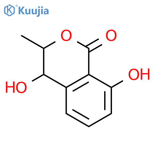 (3S,4S)-3,4-Dihydro-4,8-dihydroxy-3-methyl-1H-2-benzopyran-1-one structure