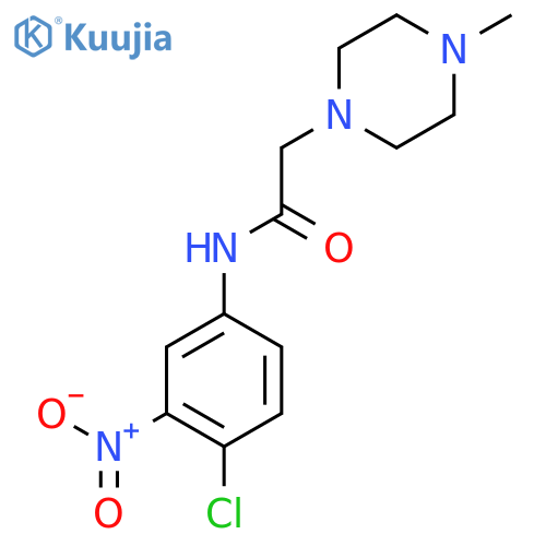 N-(4-Chloro-3-nitrophenyl)-2-(4-methylpiperazin-1-yl)acetamide structure