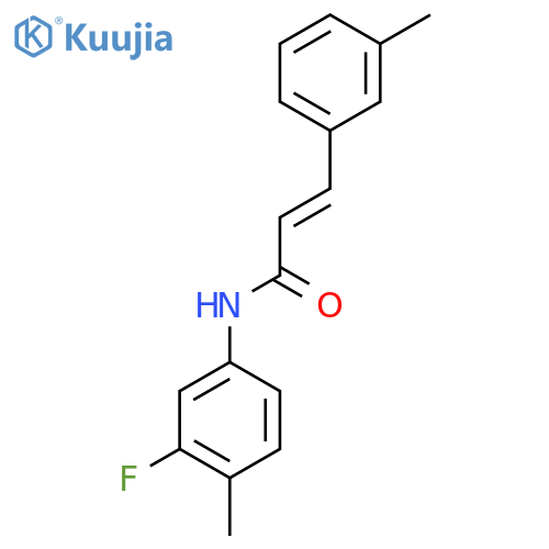 (2E)-N-(3-Fluoro-4-methylphenyl)-3-(3-methylphenyl)prop-2-enamide structure
