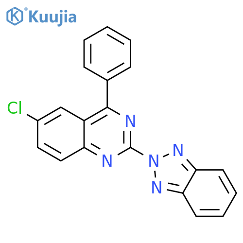 2-(2H-1,2,3-benzotriazol-2-yl)-6-chloro-4-phenylquinazoline structure