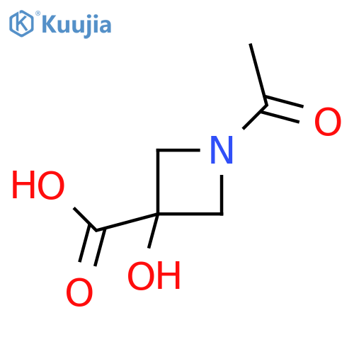 1-acetyl-3-hydroxyazetidine-3-carboxylic acid structure