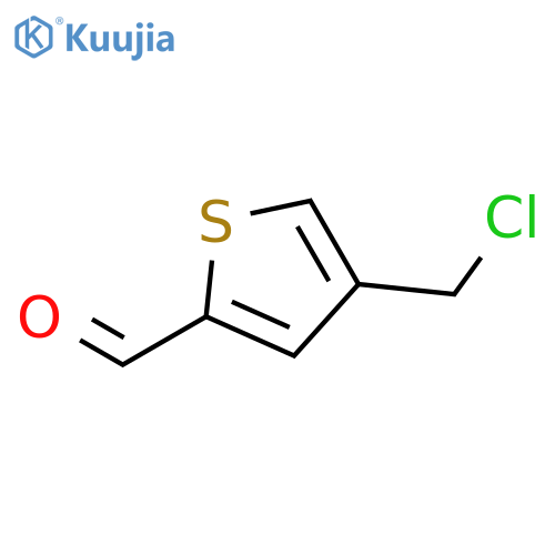 4-(Chloromethyl)thiophene-2-carbaldehyde structure