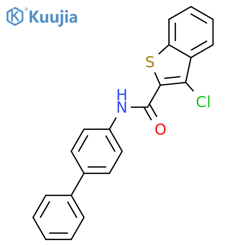 3-Chloro-benzo[b]thiophene-2-carboxylic acid biphenyl-4-ylamide structure