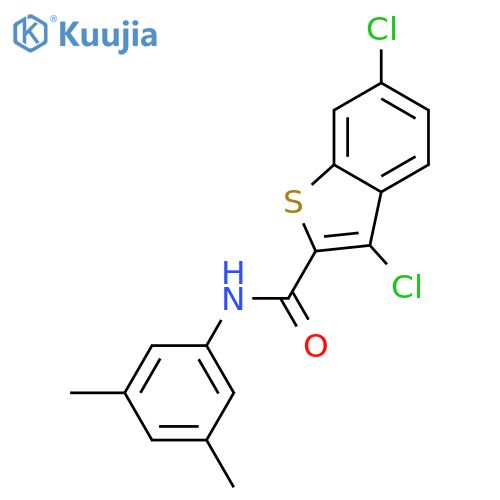 <br>3,6-Dichloro-benzo[b]thiophene-2-carboxylic acid (3,5-dimethyl-phenyl)-amid e structure