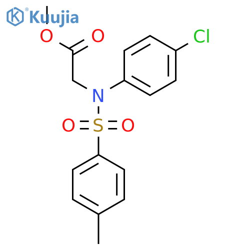 Methyl N-(4-chlorophenyl)-N-(4-methylphenyl)sulfonylglycinate structure