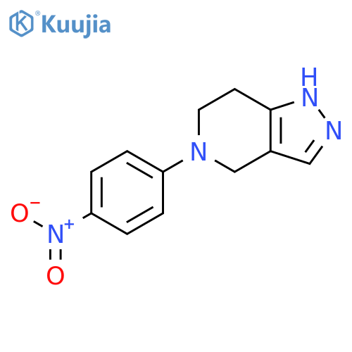 5-(4-nitrophenyl)-4,5,6,7-tetrahydro-2H-pyrazolo[4,3-c]pyridine structure