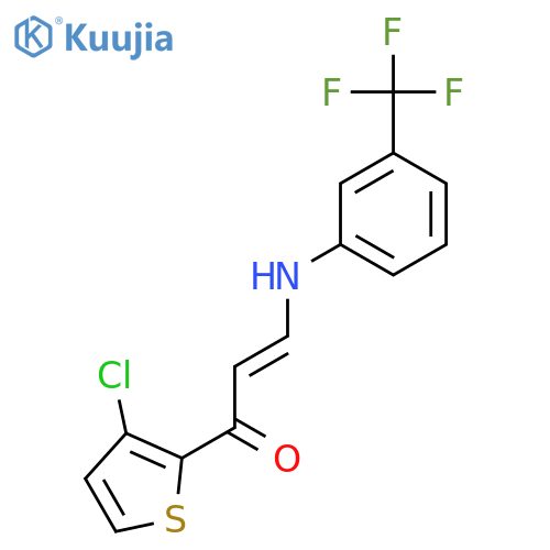 1-(3-CHLORO-2-THIENYL)-3-[3-(TRIFLUOROMETHYL)ANILINO]-2-PROPEN-1-ONE structure