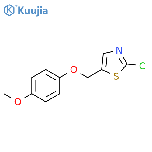Thiazole, 2-chloro-5-[(4-methoxyphenoxy)methyl]- structure