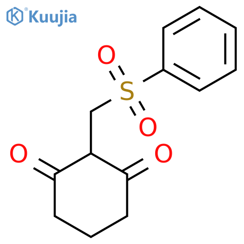 2-[(PHENYLSULFONYL)METHYL]-1,3-CYCLOHEXANEDIONE structure