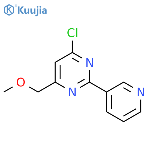 4-Chloro-6-(methoxymethyl)-2-(pyridin-3-yl)pyrimidine structure