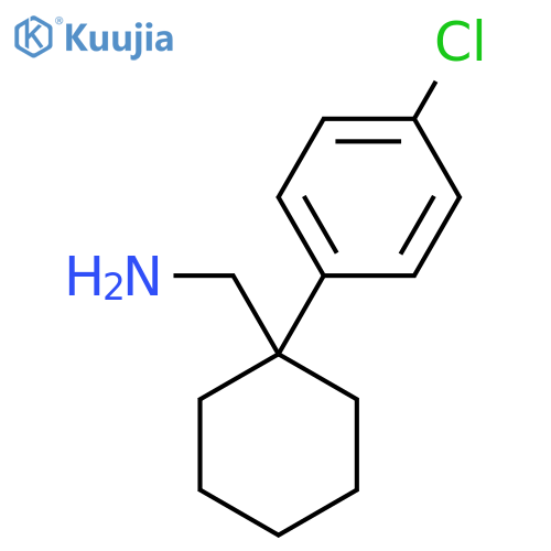 1-[1-(4-chlorophenyl)cyclohexyl]methanamine structure