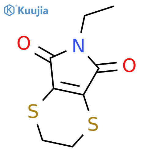 6-ethyl-2,3-dihydro-5H-[1,4]dithiino[2,3-c]pyrrole-5,7(6H)-dione structure