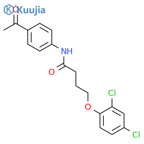 N-(4-Acetylphenyl)-4-(2,4-dichlorophenoxy)-butanamide structure