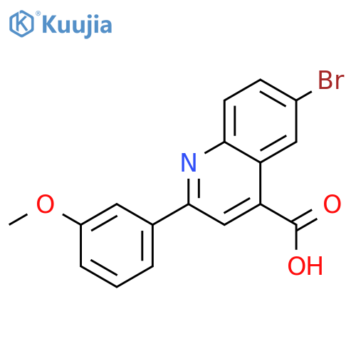 6-BROMO-2-(3-METHOXYPHENYL)QUINOLINE-4-CARBOXYLIC ACID structure