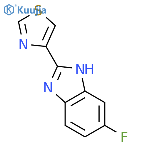 6-fluoro-2-(4-thiazolyl)-1H-Benzimidazole structure