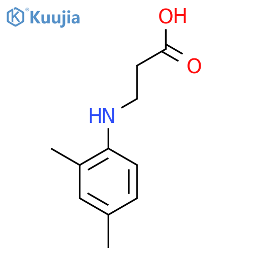 3-((2,4-Dimethylphenyl)amino)propanoic acid structure