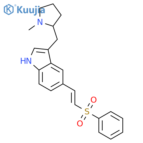 3-(2S)-1-Methyl-2-pyrrolidinylmethyl-5-(1E)-2-(phenylsulfonyl)ethenyl-1H-indole structure