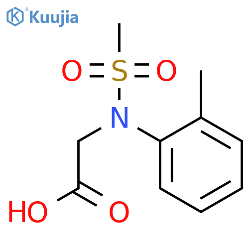 N-(2-Methylphenyl)-N-(methylsulfonyl)glycine structure