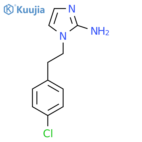 1-2-(4-chlorophenyl)ethyl-1H-imidazol-2-amine structure