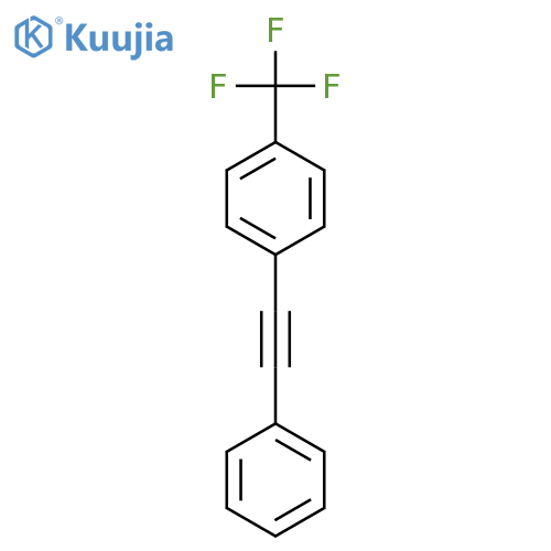 Benzene, 1-(phenylethynyl)-4-(trifluoromethyl)- structure