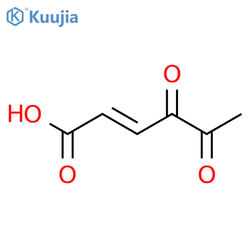 2-Hexenoic acid,4,5-dioxo-, (2E)- structure