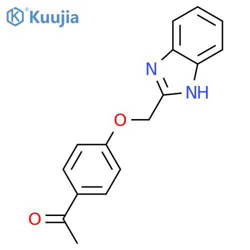1-(4-((1H-Benzo[d]imidazol-2-yl)methoxy)phenyl)ethanone structure