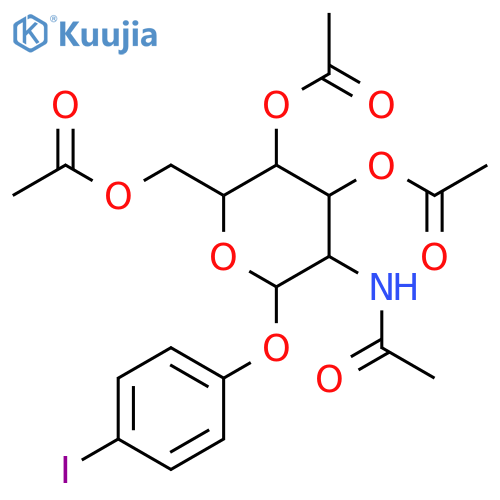 4-Iodophenyl 2-Acetamido-3,4,6-tri-O-acetyl-2-deoxy-β-D-glucopyranoside structure