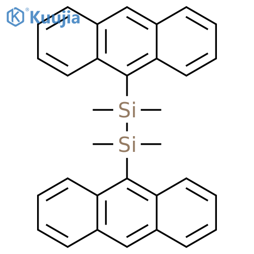 Disilane, 1,2-di-9-anthracenyl-1,1,2,2-tetramethyl- structure