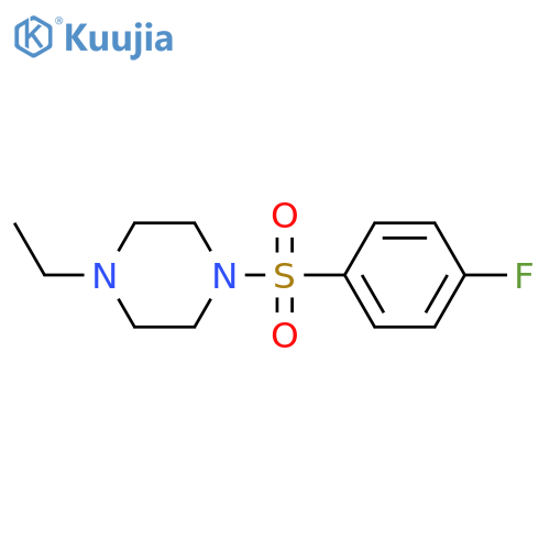 1-Ethyl-4-((4-fluorophenyl)sulfonyl)piperazine structure