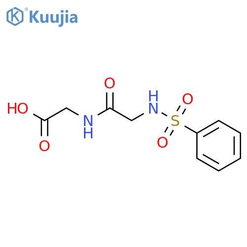 {N}-(phenylsulfonyl)glycylglycine structure