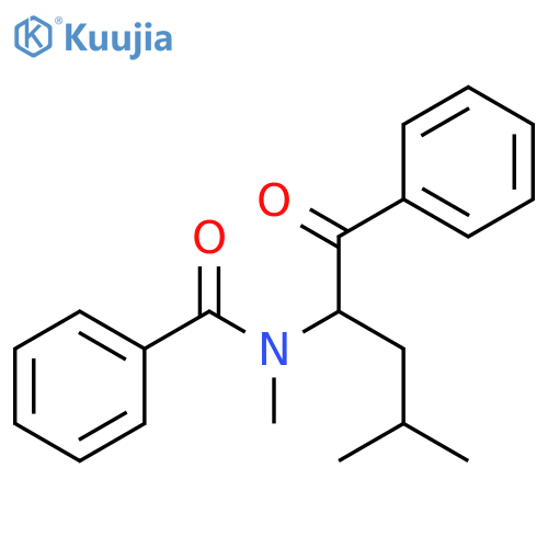 Benzamide, N-(1-benzoyl-3-methylbutyl)-N-methyl- structure
