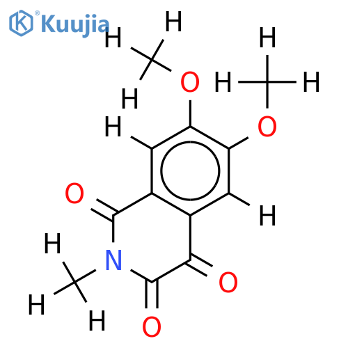 1,2,3,4-Tetrahydro-6,7-dimethoxy-2-methyl-isochinolin-1,3,4-trion structure