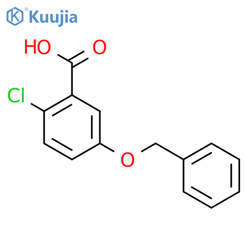 5-benzyloxy-2-chloro-benzoic acid structure