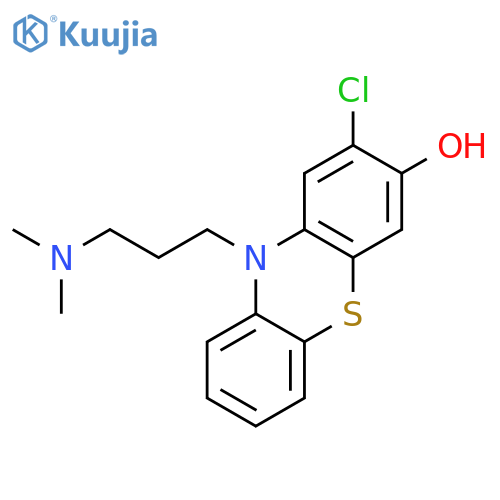 2-chloro-10-[3-(dimethylamino)propyl]-10H-phenothiazin-3-ol structure